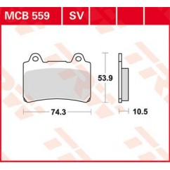 BRAKE PAD TRW MCB559