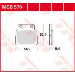 BRAKE PAD TRW MCB570