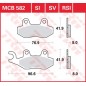 BRAKE PAD TRW MCB582