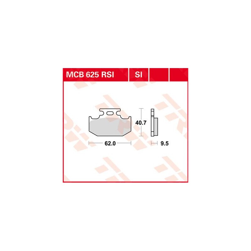 BRAKE PAD TRW MCB625SI