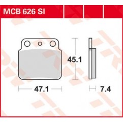 BRAKE PAD TRW MCB626SI