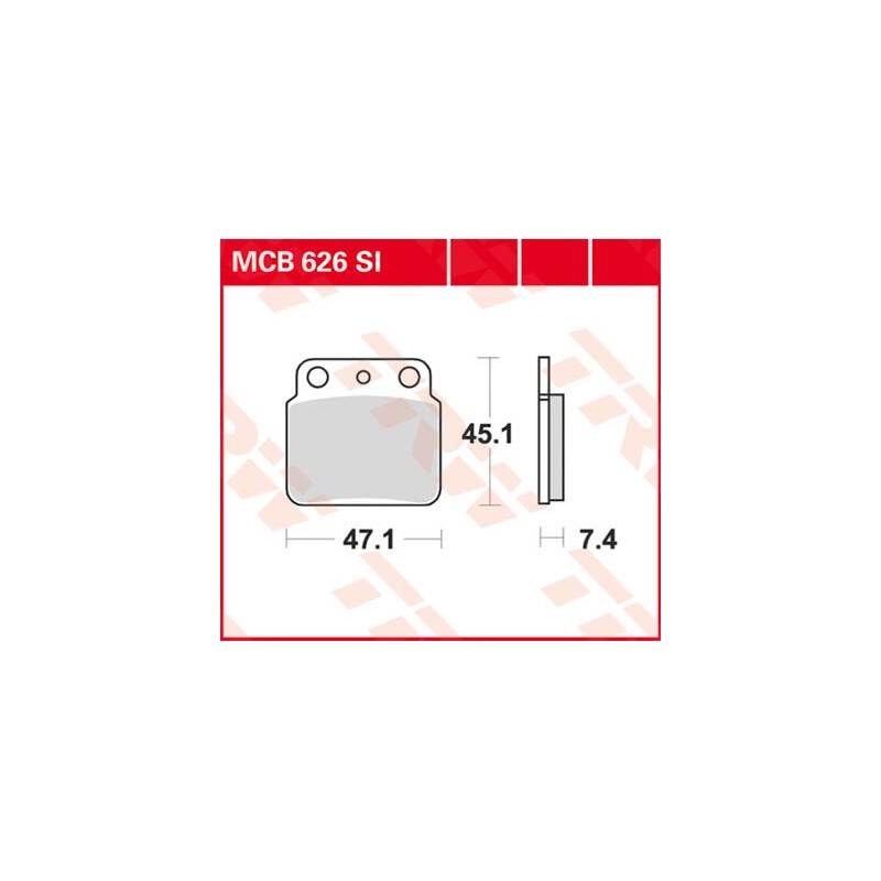 BRAKE PAD TRW MCB626SI