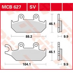 BRAKE PAD TRW MCB627SV