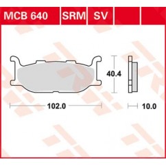 BRAKE PAD TRW MCB640