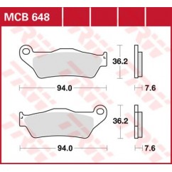 BRAKE PAD TRW MCB648