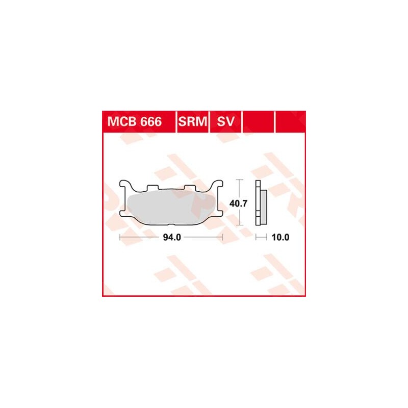 BRAKE PAD TRW MCB666