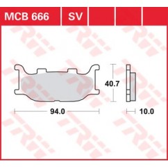 BRAKE PAD TRW MCB666