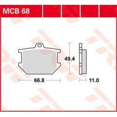 BRAKE PAD TRW MCB68