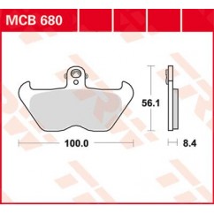 BRAKE PAD TRW MCB680