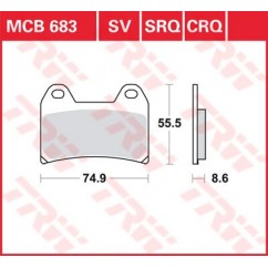 BRAKE PAD TRW MCB683