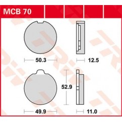 BRAKE PAD TRW MCB70