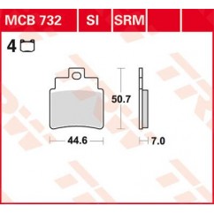 BRAKE PAD TRW MCB732