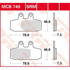 BRAKE PAD TRW MCB749