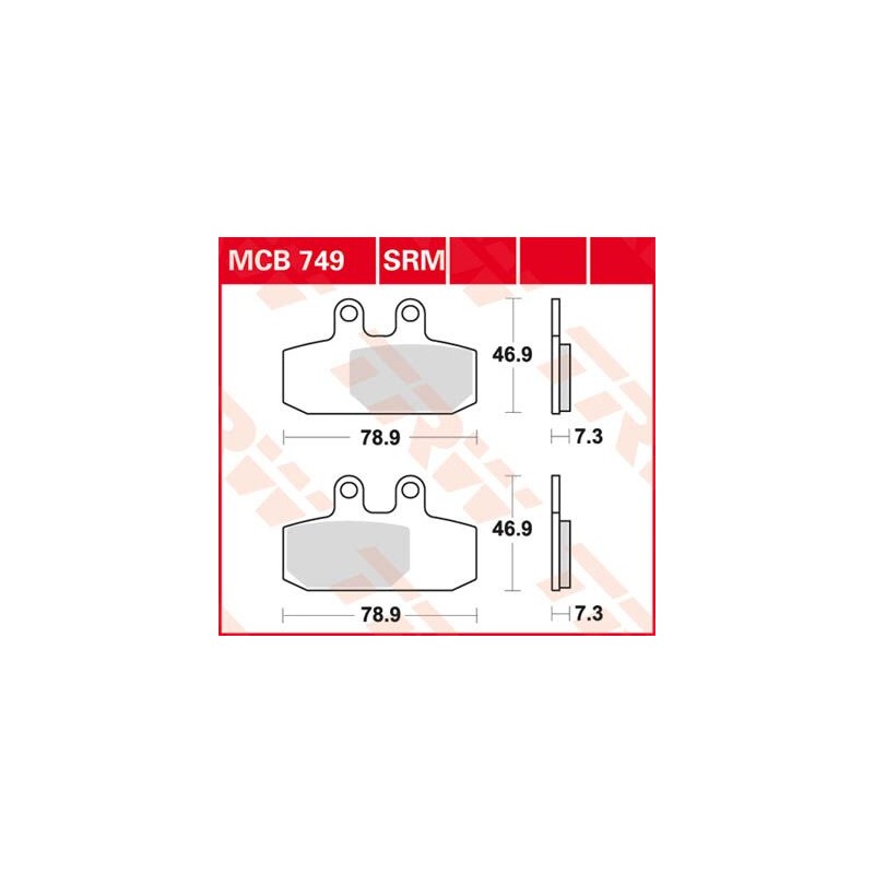 BRAKE PAD TRW MCB749