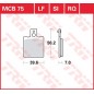 BRAKE PAD TRW MCB75