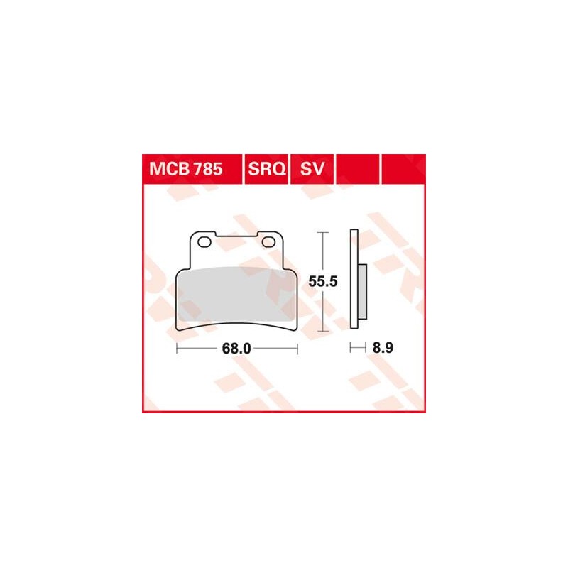 BRAKE PAD TRW MCB785