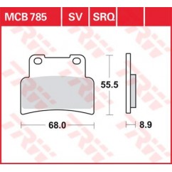 BRAKE PAD TRW MCB785