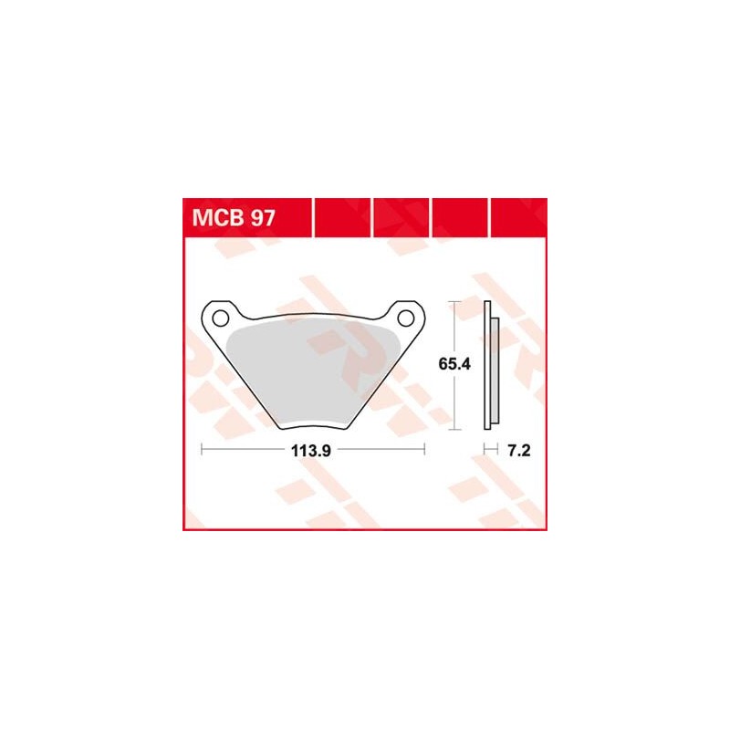 BRAKE PAD TRW MCB97