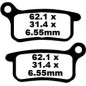 BRAKE PAD CARBON TT DIRT