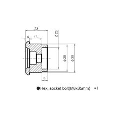 Adaptateur de rétroviseur embouts de guidon DAYTONA