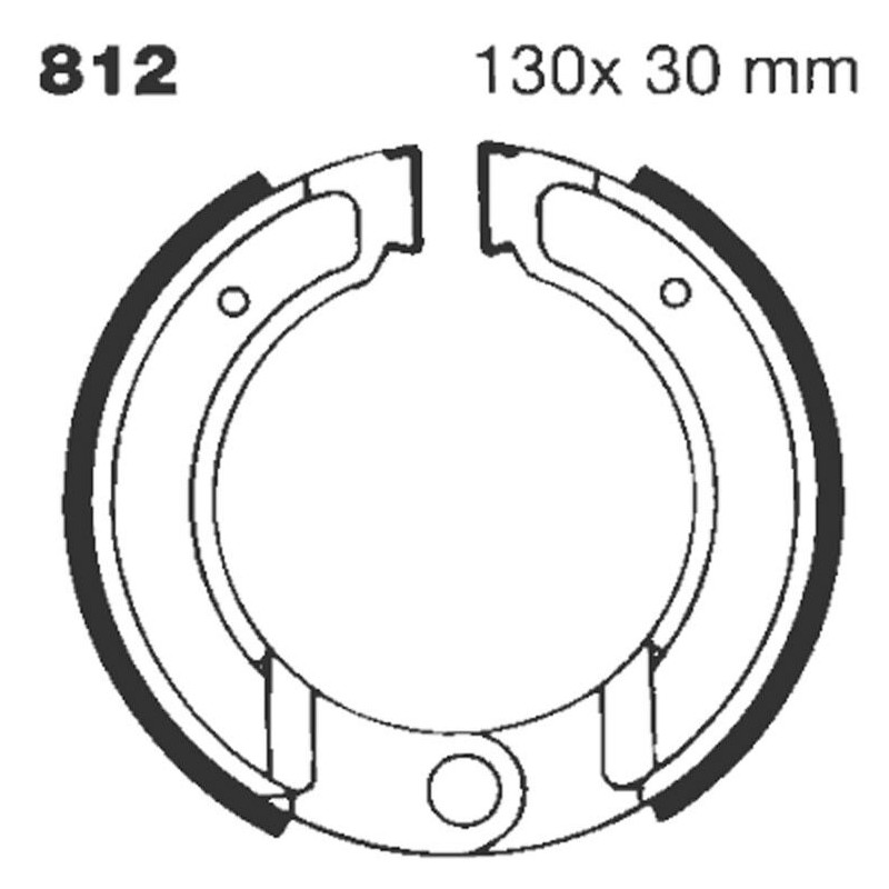 BRAKE SHOE GROOVED