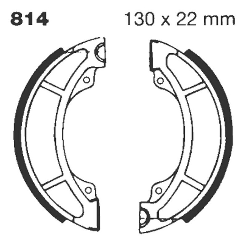 BRAKE SHOE GROOVED