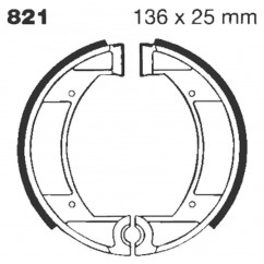 BRAKE SHOE GROOVED