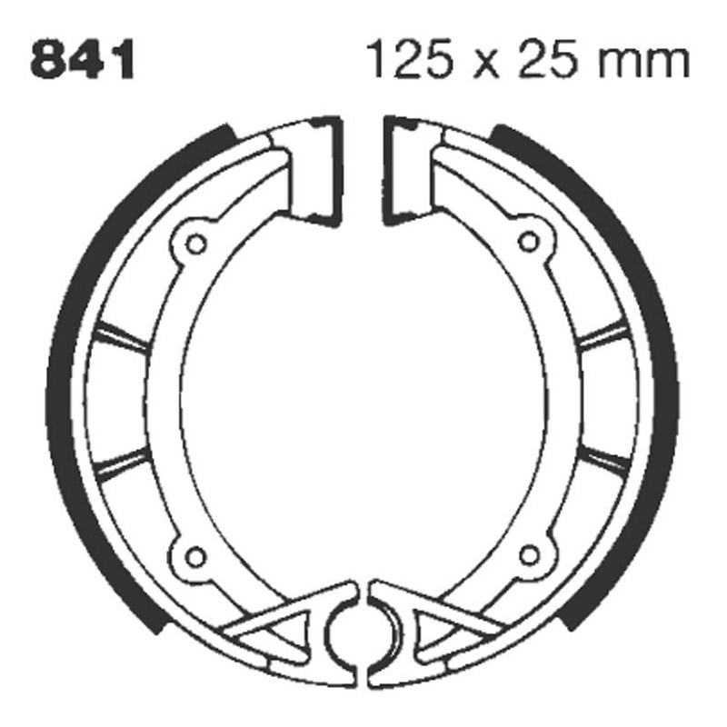 BRAKE SHOE GROOVED