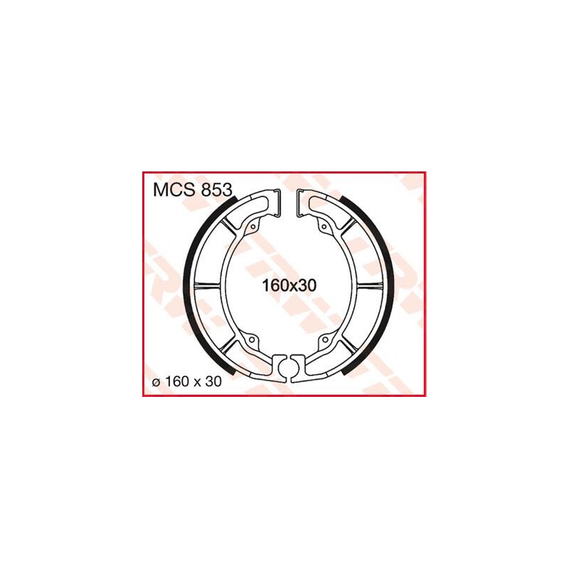 BRAKE SHOES TRW MCS853