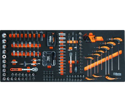 Servante mobile d'atelier BETA 9 tiroirs + composition de 716 outils