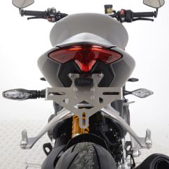 Support de plaque R&G RACING - noir Suzuki GSX-S1000