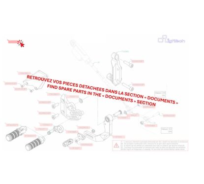 Commandes reculées réglables LIGHTECH fixes - sélection standard