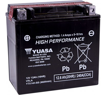 BATTERY YTX14H-BS .69LTR