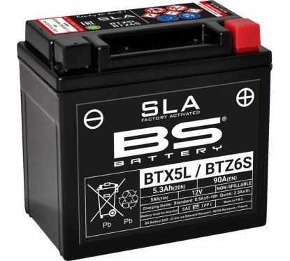 BATTERY BS BTX5L/BTZ6S