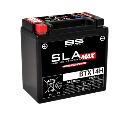 BATTERY BS BTX14H SLA-MAX