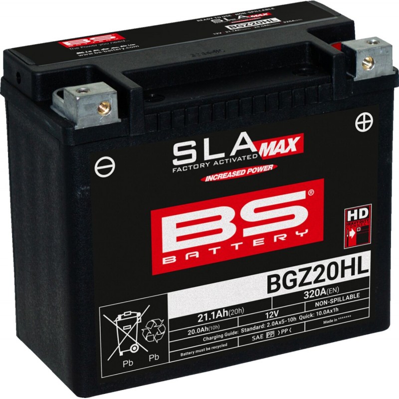 BATTERY BS BGZ20HL SLA MAX