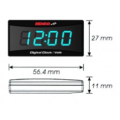 CLOCK & VOLTMETER SUPER SLIM