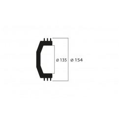 Cloche d'embrayage MALOSSI Maxi Wing ø135 mm