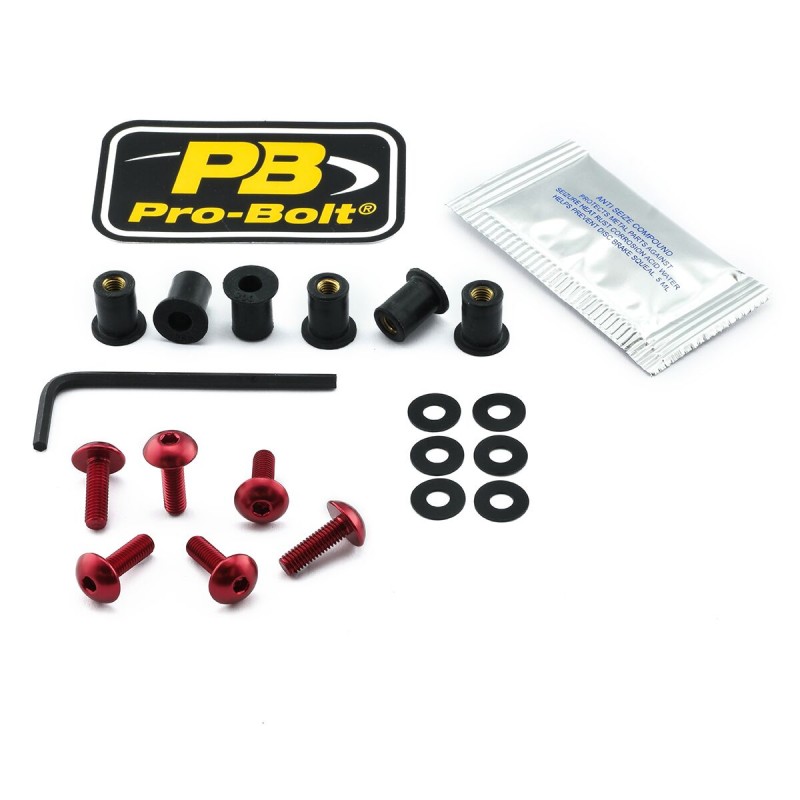 BOLT KIT SCREEN RED