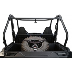 SPARE TIRE Y-STRAPS UTV BLK MS