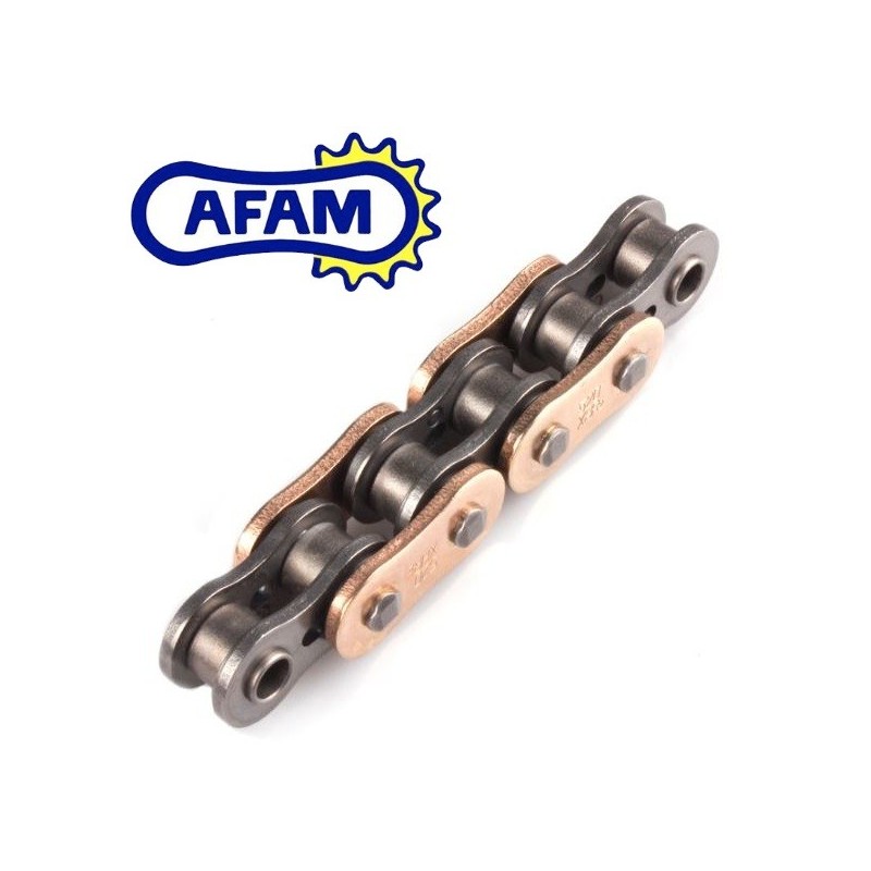 Chaine AFAM 520XSR-G Or - 122 Maillons - Att. Rivet