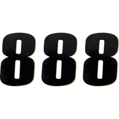 NUMBER MSE 8 4.5" BLACK