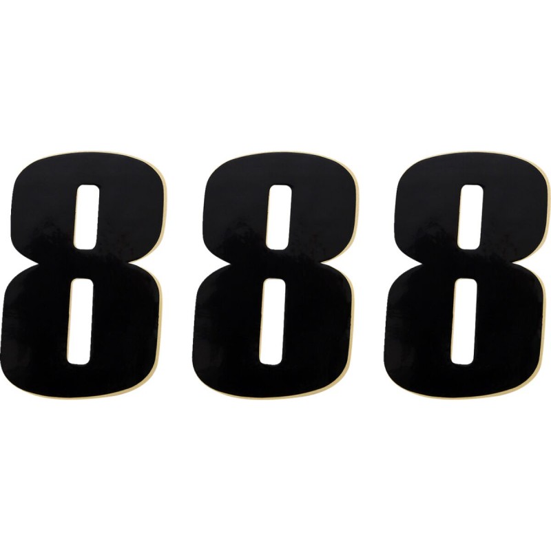 NUMBER MSE 8 4.5" BLACK