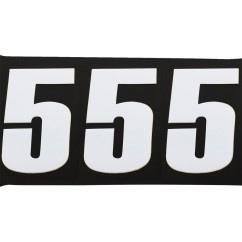 NUMBER MSE 5 4.5" WHITE