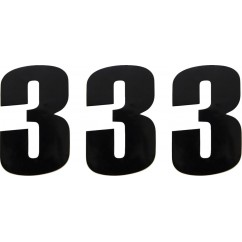 NUMBER MOOSE 3 6" BLACK