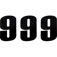 NUMBER MOOSE 9 6" BLACK