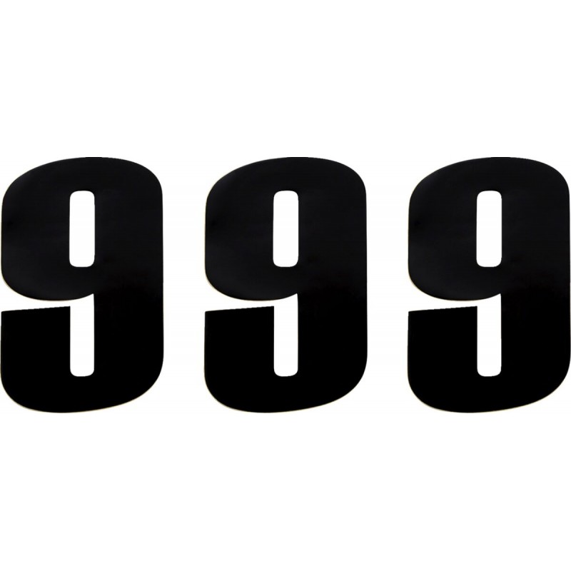 NUMBER MOOSE 9 6" BLACK