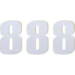 NUMBER MOOSE 8 6" WHITE