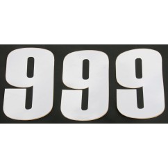 NUMBER MOOSE 9 6" WHITE