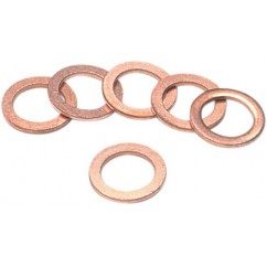 WASHERS COPPER 3/8" / M10 6PK